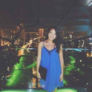 Blue Express cocktail shift dress